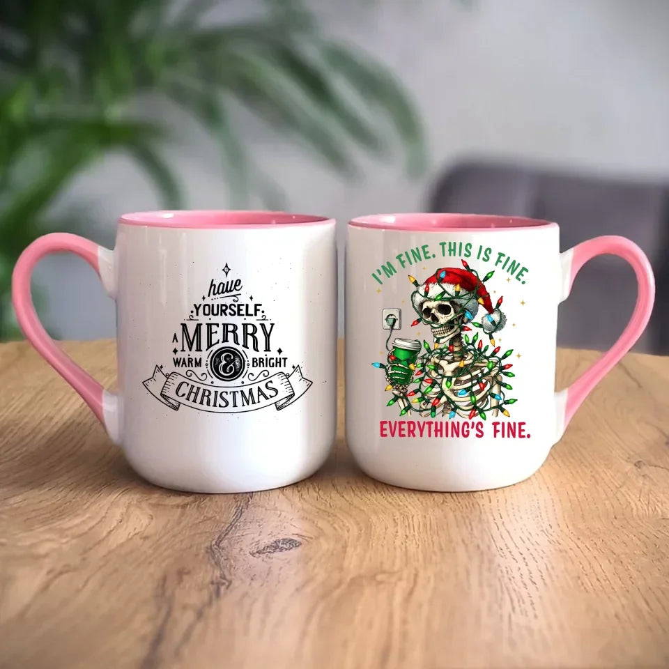 Everything's fine | Świąteczny kubek BN55 - StoryCups.pl