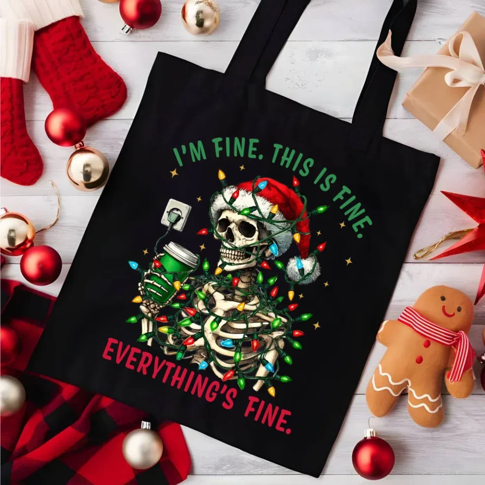 Everything's fine | Świąteczna eco torba BN55 - StoryCups.pl