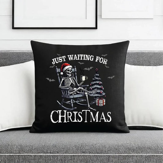 Czekam tylko na święta | Świąteczna poduszka dekoracyjna BN56 - StoryCups.pl