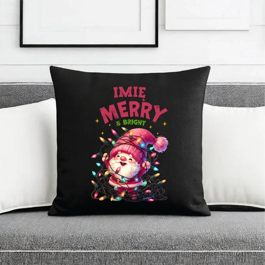 Radosnych Świąt | Personalizowana świąteczna poduszka dekoracyjna BN58 - StoryCups.pl