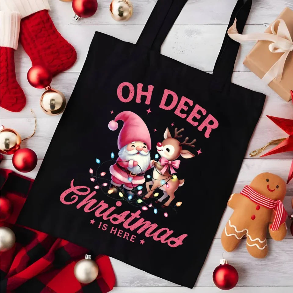 Oh deer Christmas is here | Świąteczna torba BN59 - StoryCups.pl