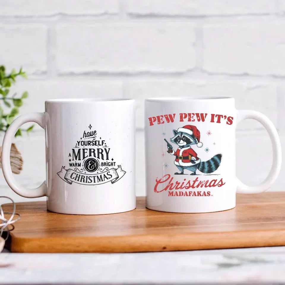 Pew pew it's Christmas | Świąteczny kubek BN60 - StoryCups.pl