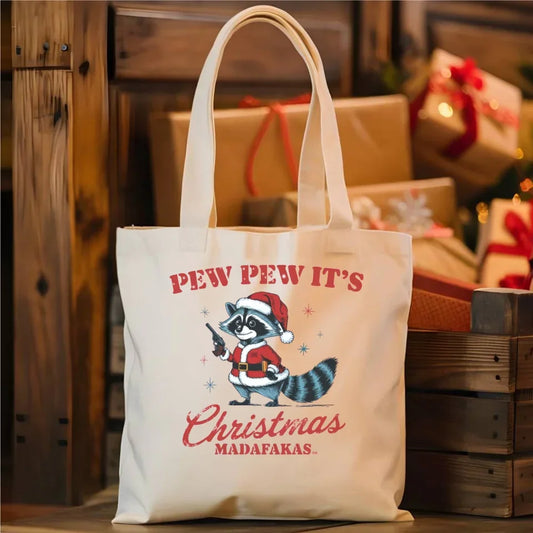 Pew pew it's Christmas | Świąteczna eco torba BN60 - StoryCups.pl