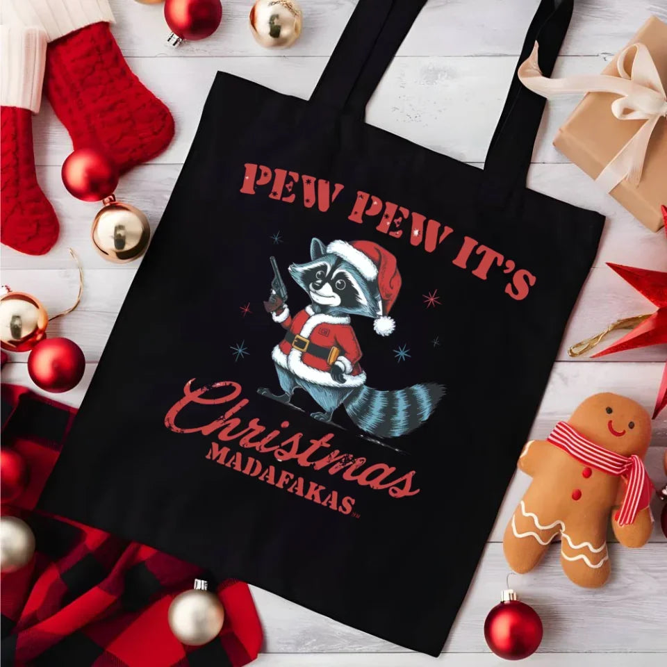 Pew pew it's Christmas | Świąteczna eco torba BN60 - StoryCups.pl
