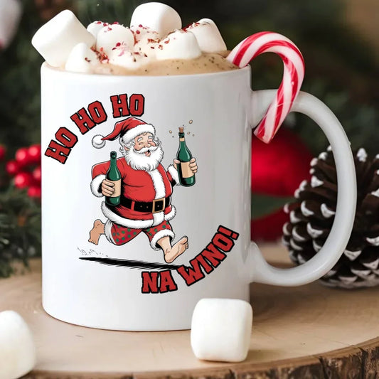 Ho ho ho na wino | Świąteczny kubek BN61 - StoryCups.pl