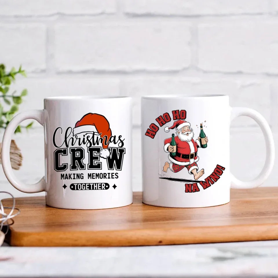 Ho ho ho na wino | Świąteczny kubek BN61 - StoryCups.pl