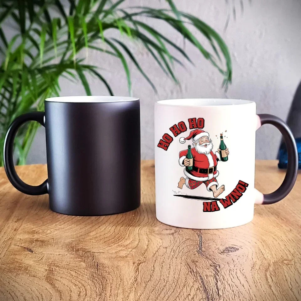 Ho ho ho na wino | Świąteczny kubek BN61 - StoryCups.pl