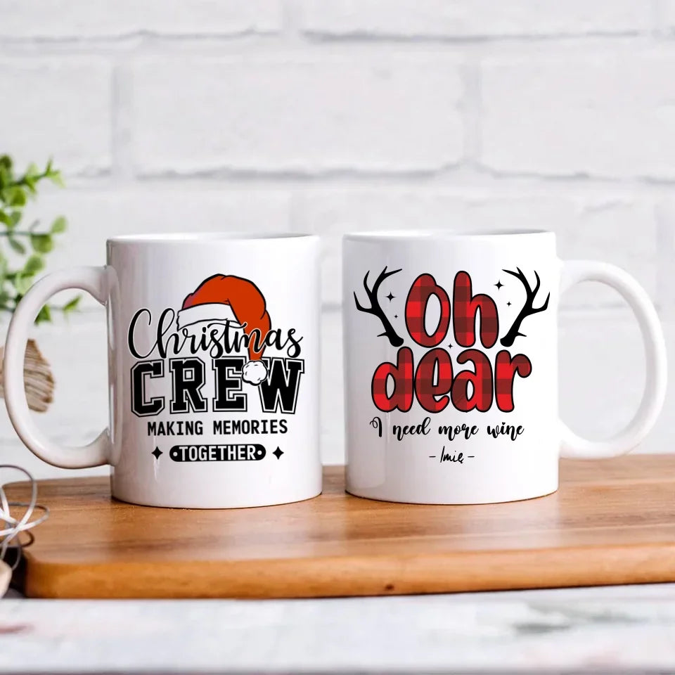 Potrzebuję więcej wina | Personalizowany kubek świąteczny BN63 - StoryCups.pl