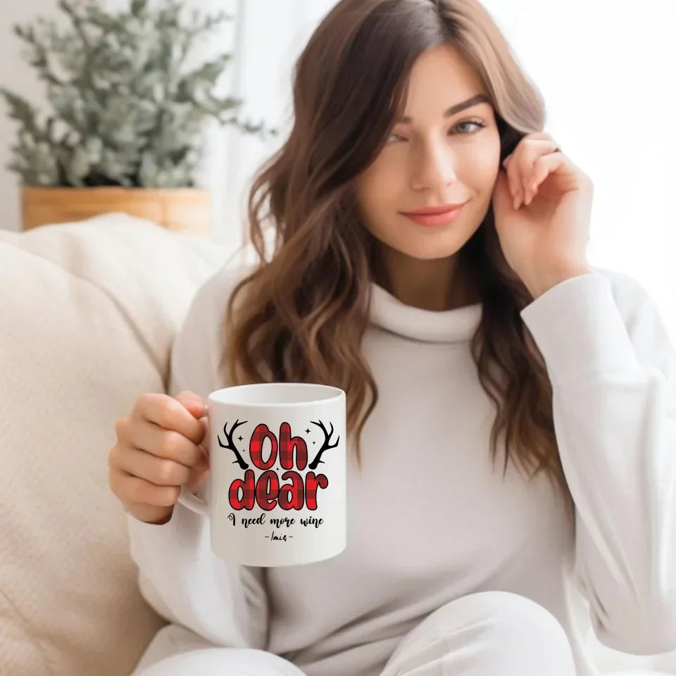 Potrzebuję więcej wina | Personalizowany kubek świąteczny BN63 - StoryCups.pl