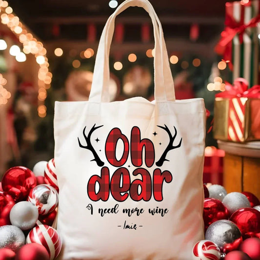 Potrzebuję więcej wina | Personalizowana świąteczna torba BN63 - StoryCups.pl