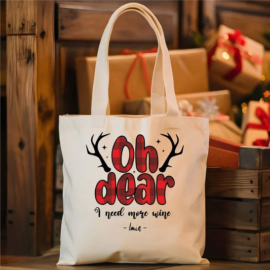 Potrzebuję więcej wina | Personalizowana świąteczna torba BN63 - StoryCups.pl