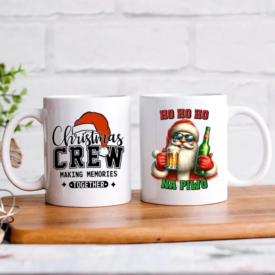 Ho ho ho na piwo | Świąteczny kubek BN64 - StoryCups.pl
