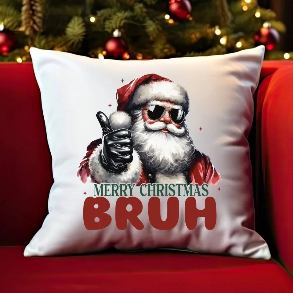 Merry Christmas Bruh | Świąteczna poduszka BN65 - StoryCups.pl