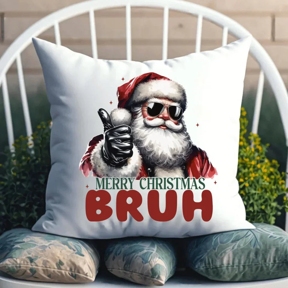 Merry Christmas Bruh | Świąteczna poduszka BN65 - StoryCups.pl