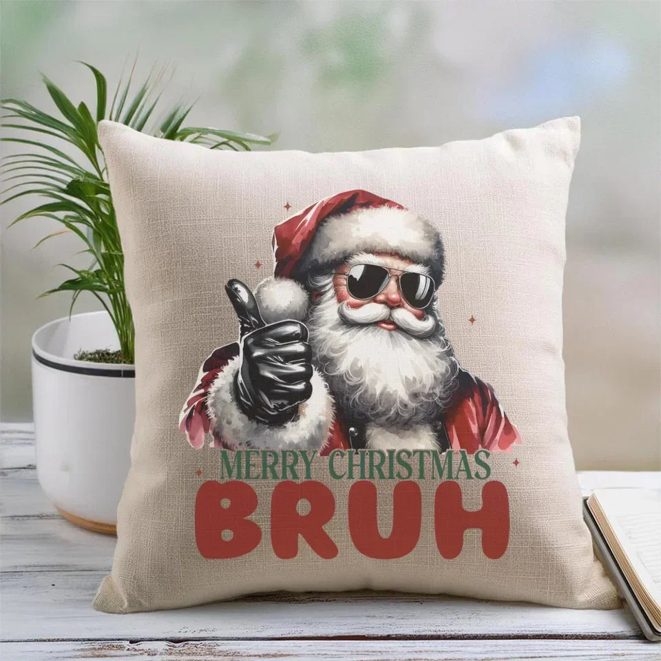 Merry Christmas Bruh | Świąteczna poduszka BN65 - StoryCups.pl