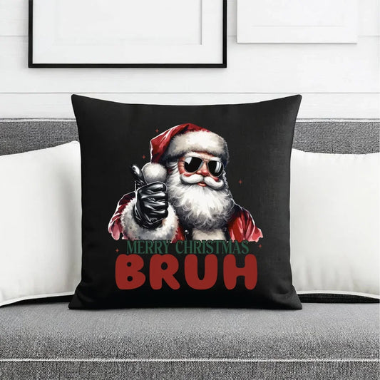 Merry Christmas Bruh | Świąteczna poduszka dekoracyjna BN65 - StoryCups.pl