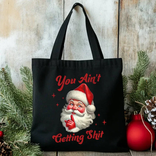 Nie dostaniesz nic | Świąteczna torba z Mikołajem BN66 - StoryCups.pl