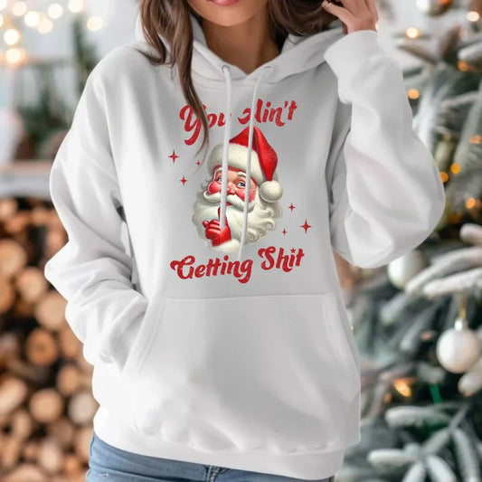 Nie dostaniesz nic | Świąteczna bluza damska z kapturem BN66 - StoryCups.pl