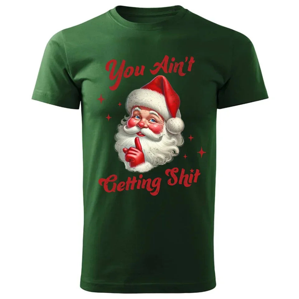 Nie dostaniesz nic | Świąteczna koszulka męska z Mikołajem BN66 - StoryCups.pl