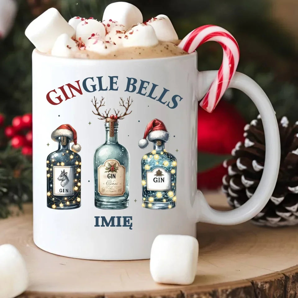 Gingle bells | Personalizowany kubek świąteczny BN68 - StoryCups.pl