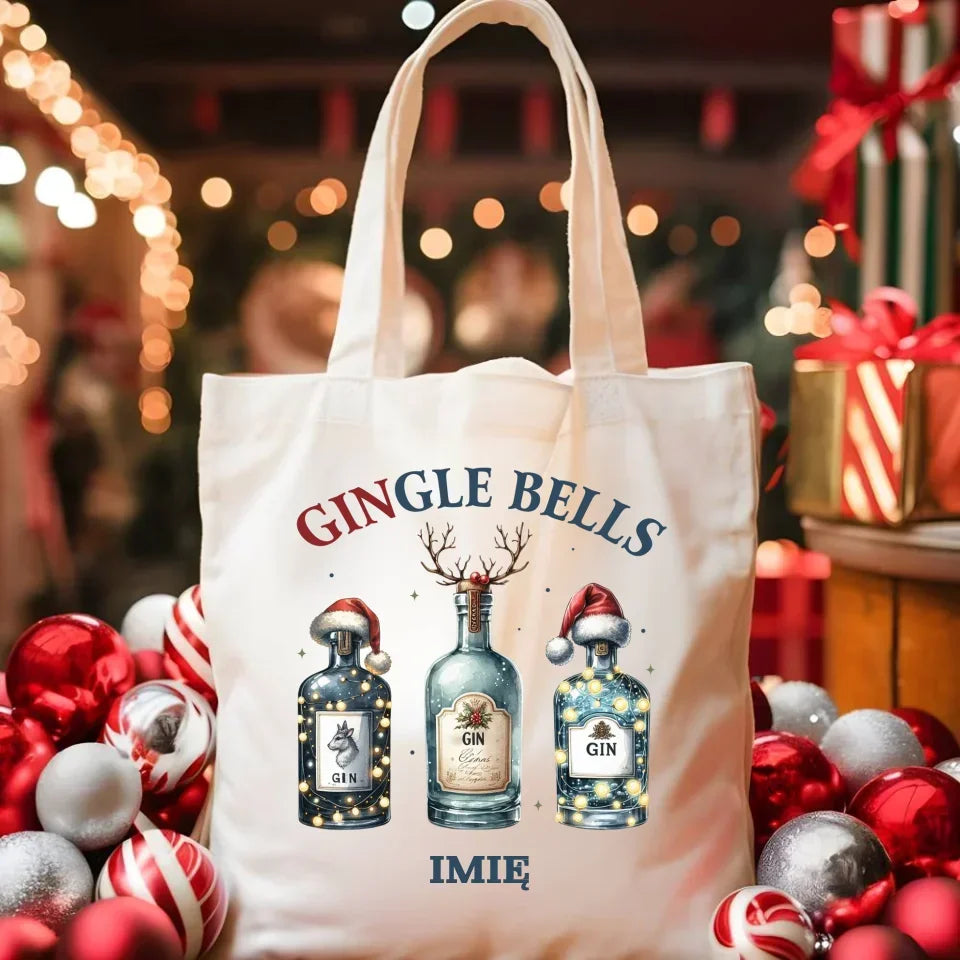 Gingle bells | Personalizowana torba świąteczna BN68 - StoryCups.pl