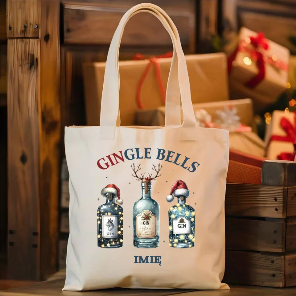 Gingle bells | Personalizowana torba świąteczna BN68 - StoryCups.pl