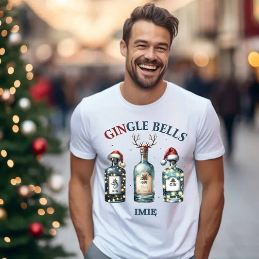 Gingle bells | Personalizowana świąteczna koszulka męska BN68 - StoryCups.pl