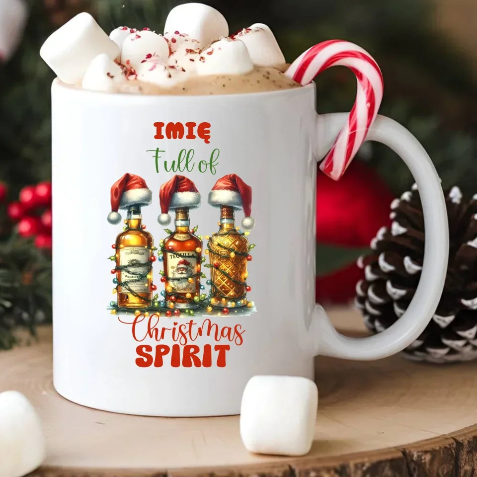 Pełen świątecznego ducha | Personalizowany kubek świąteczny BN69 - StoryCups.pl