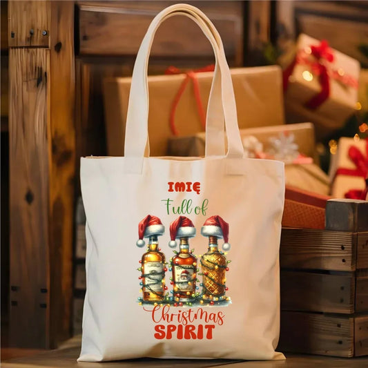 Pełen świątecznego ducha | Personalizowana torba świąteczna BN69 - StoryCups.pl