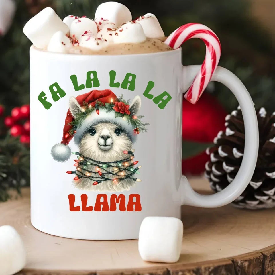 Fa la la la lama | Świąteczny kubek BN71 - StoryCups.pl