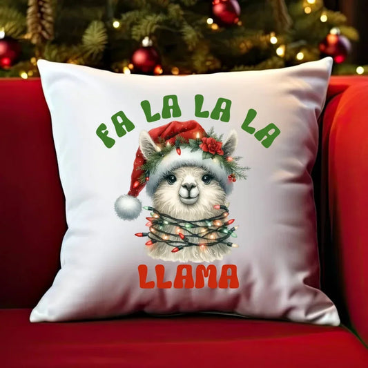 Fa la la la lama | Świąteczna poduszka BN71 - StoryCups.pl