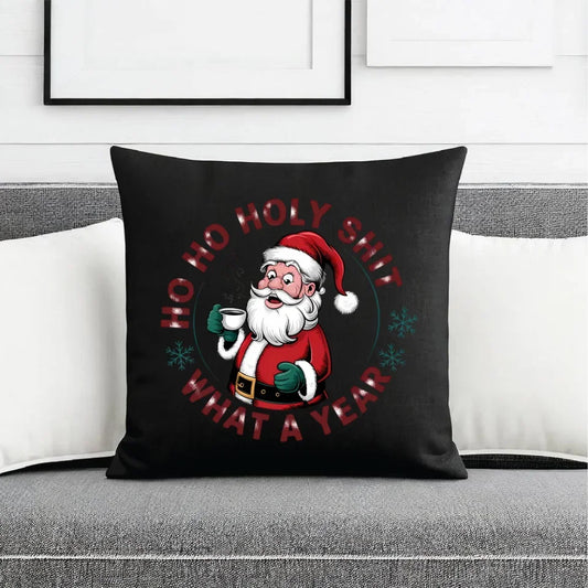 Ho ho holy shit | Świąteczna poduszka dekoracyjna BN74 - StoryCups.pl