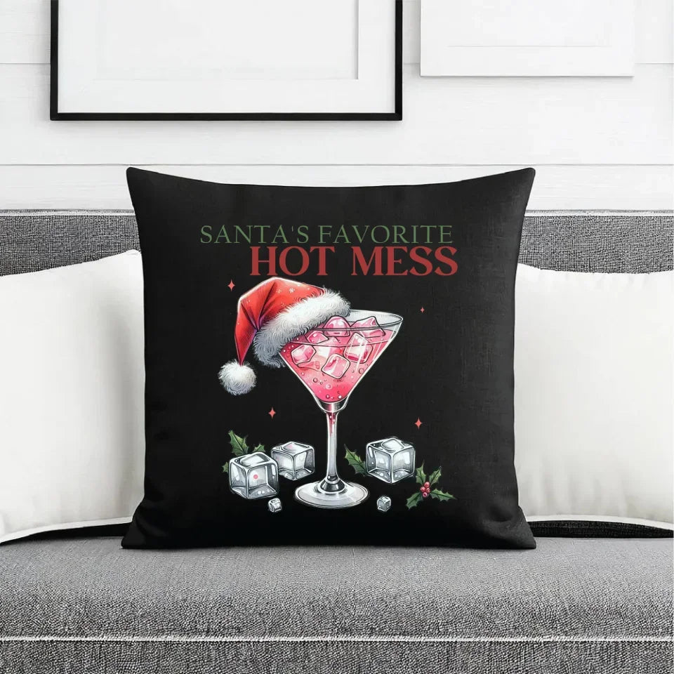 Ulubiony bałagan Mikołaja | Świąteczna poduszka dekoracyjna BN75 - StoryCups.pl
