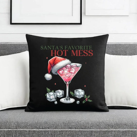 Ulubiony bałagan Mikołaja | Świąteczna poduszka dekoracyjna BN75 - StoryCups.pl