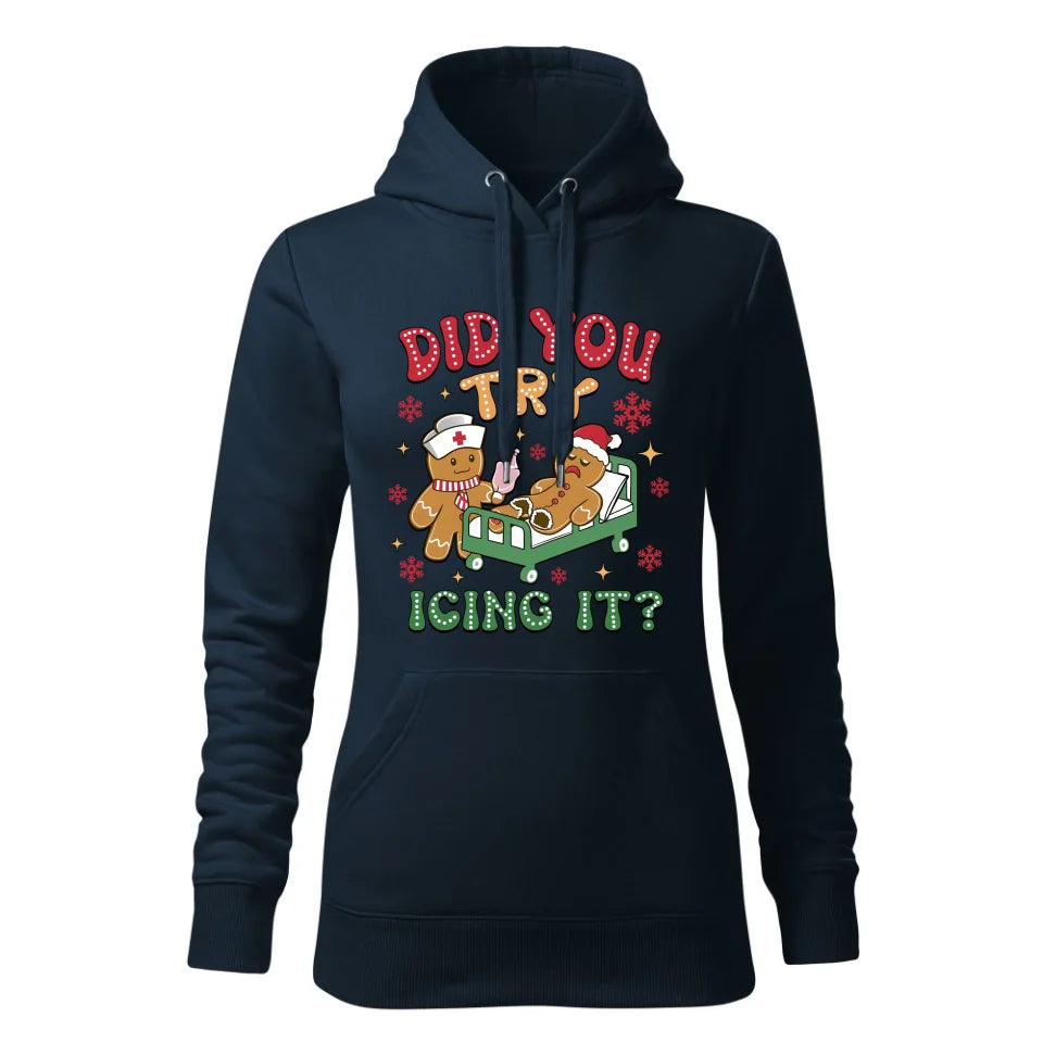 Did you try icing it? | Świąteczna bluza damska z kapturem BN78 - StoryCups.pl