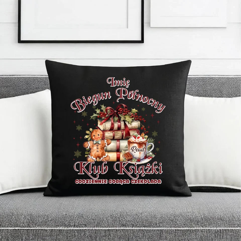 Klub Książki z Bieguna Północnego | Świąteczna poduszka dekoracyjna BN79 - StoryCups.pl