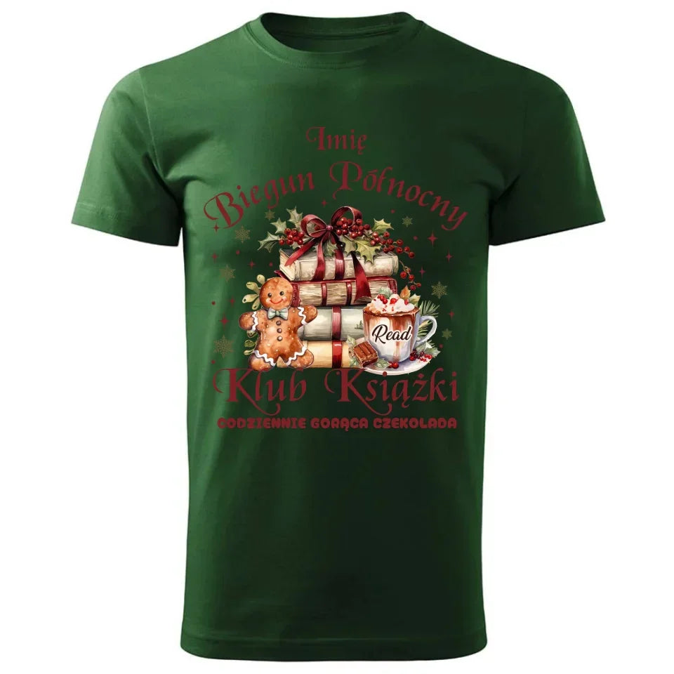 Klub Książki z Bieguna Północnego | Świąteczna koszulka męska BN79 - StoryCups.pl