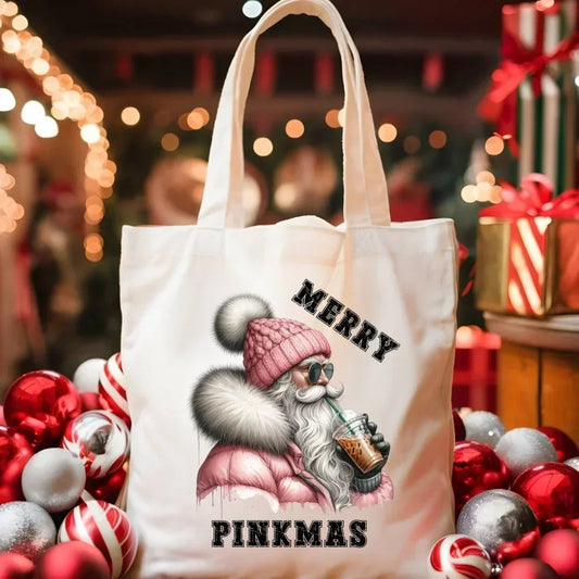 Merry pinkmas | Świąteczna eco torba BN117 - StoryCups.pl