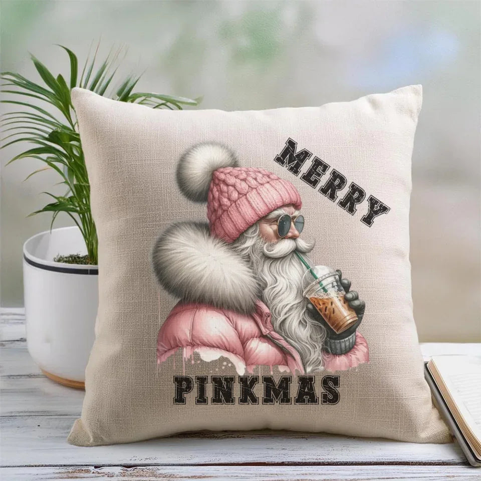 Merry pinkmas | Poduszka świąteczna BN117 - StoryCups.pl