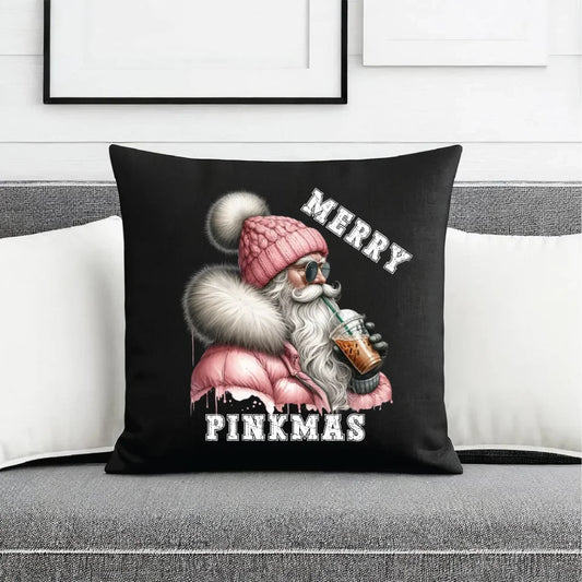 Merry pinkmas | Poduszka dekoracyjna świąteczna BN117 - StoryCups.pl
