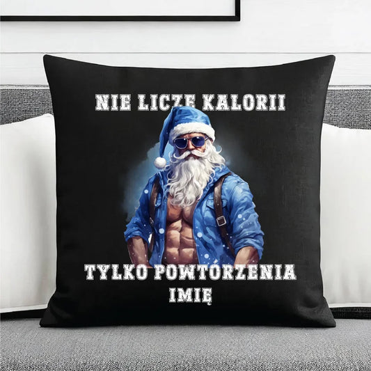 Nie liczę kalorii | Świąteczna poduszka dekoracyjna BN118 - StoryCups.pl