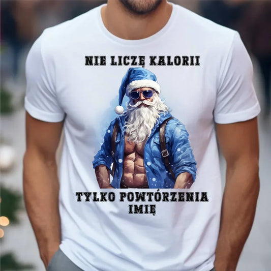 Nie liczę kalorii | Świąteczna koszulka męska BN118 - StoryCups.pl