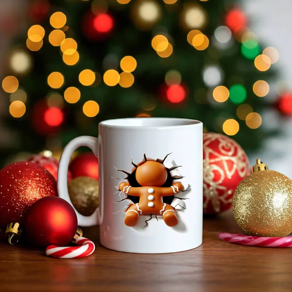 Pierniczek 3D | Personalizowany kubek świąteczny BN81 - StoryCups.pl