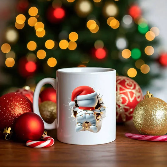 Bałwanek 3D | Personalizowany kubek świąteczny BN82 - StoryCups.pl