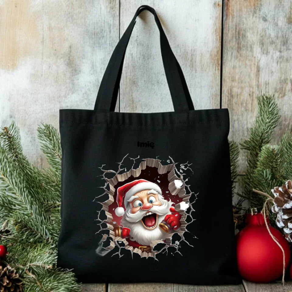 Personalizowana torba świąteczna na prezent Mikołajki Święta