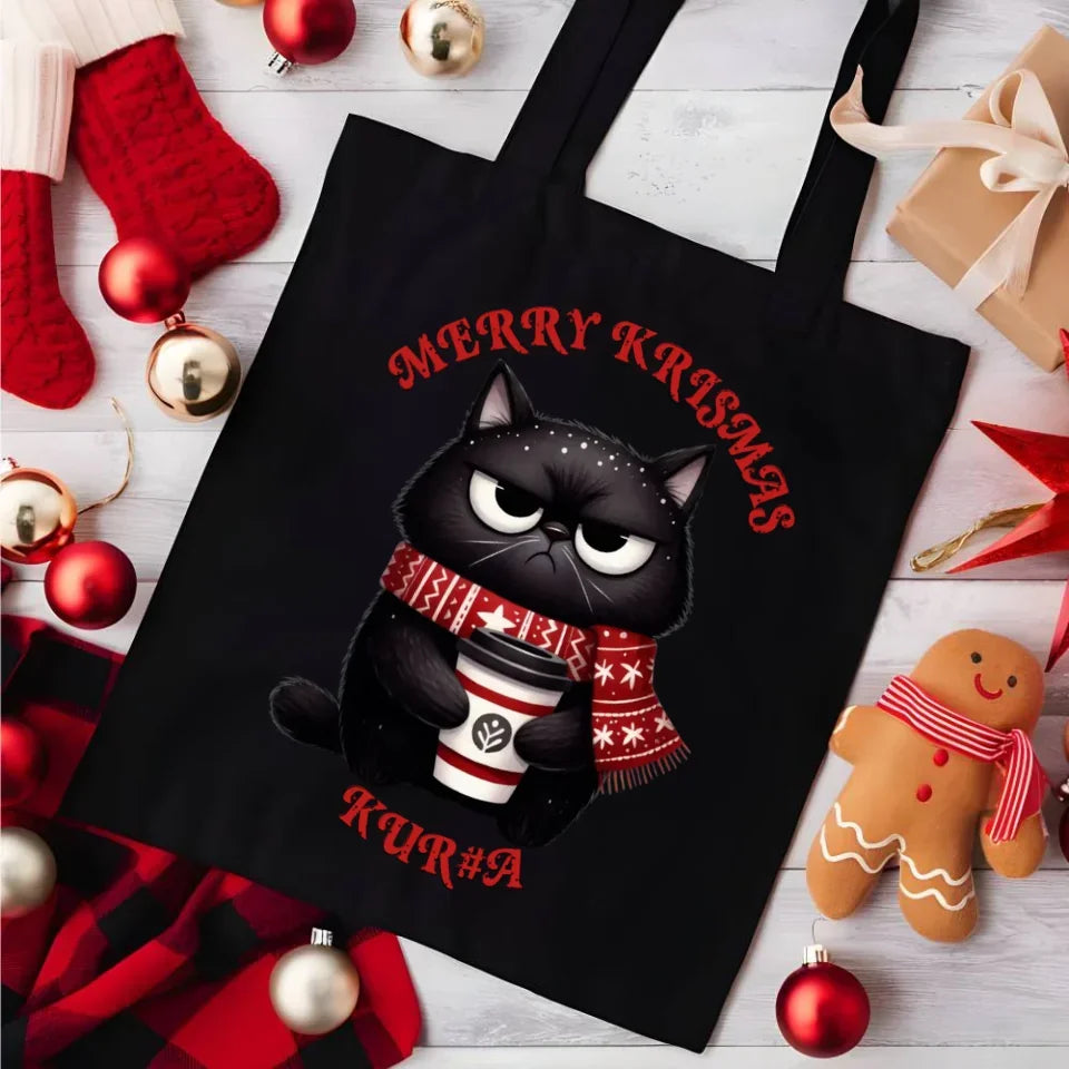Merry krismas | Świąteczna eco torba BN34 - StoryCups.pl