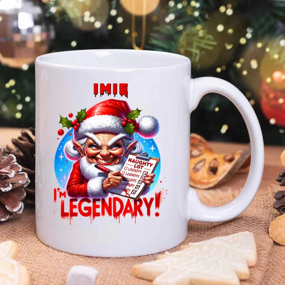 Legendarnie niegrzeczna | Personalizowany kubek świąteczny BN122 - StoryCups.pl