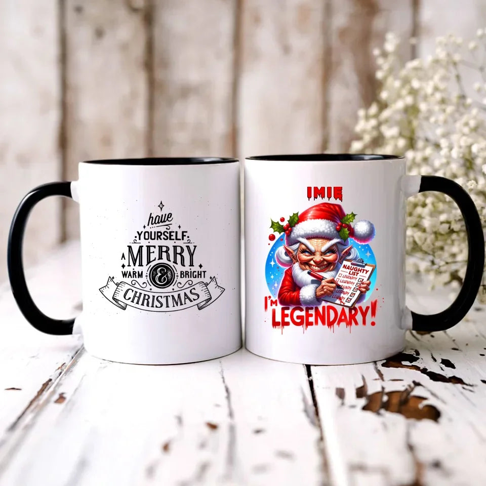 Legendarnie niegrzeczna | Personalizowany kubek świąteczny BN122 - StoryCups.pl