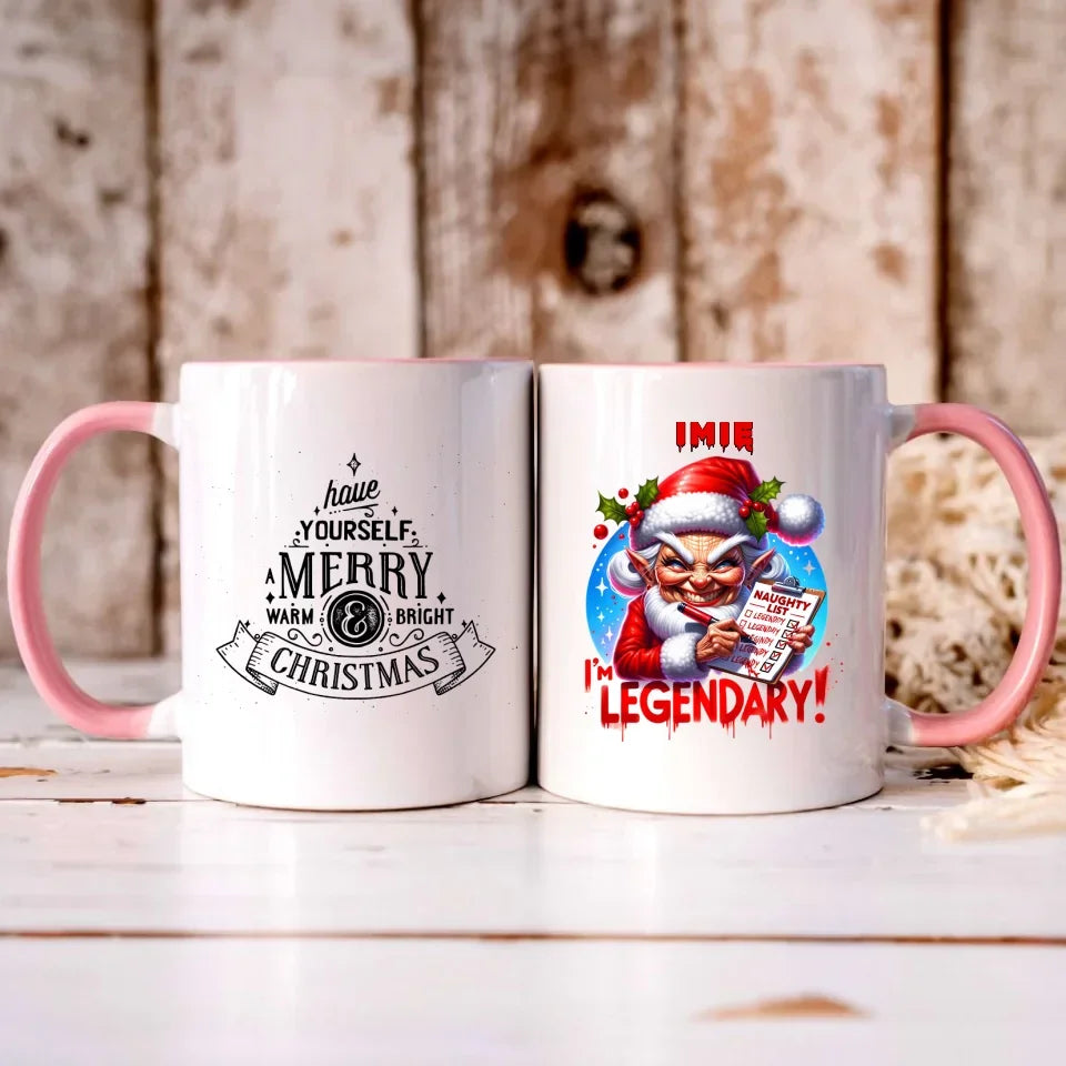 Legendarnie niegrzeczna | Personalizowany kubek świąteczny BN122 - StoryCups.pl