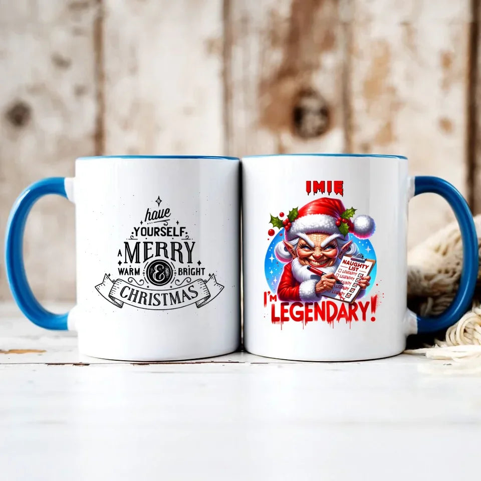 Legendarnie niegrzeczna | Personalizowany kubek świąteczny BN122 - StoryCups.pl